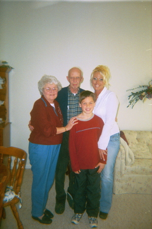 my son Chase and my grandma and Grandpa(2001)