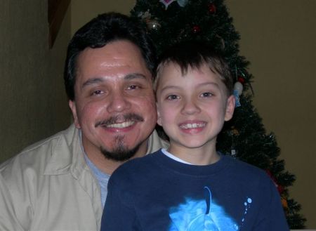 My son Tyler and I
