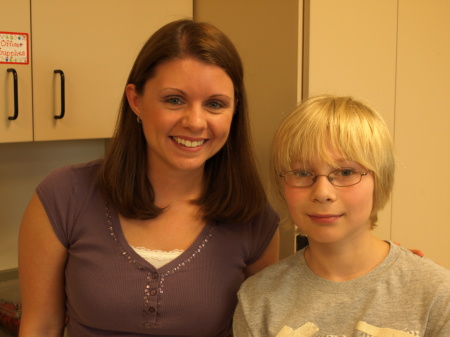 Geoff and his teacher