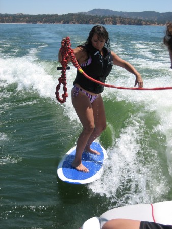 One of my many favorite things...lakesurfing, skiing, wake boarding etc!!!