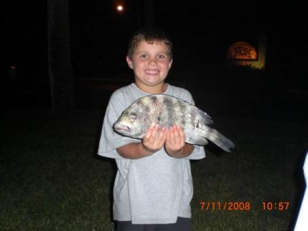 Ethan and his fish he caught