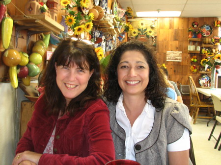 Christine (from high school) and I at dinner.