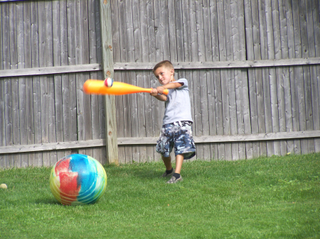 Corey at bat