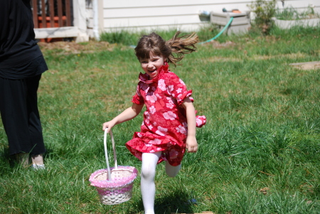 my daughter morgan 5 at easter 2008