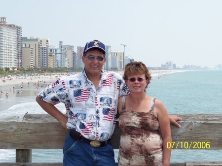 me and cheryl at myrtle beach