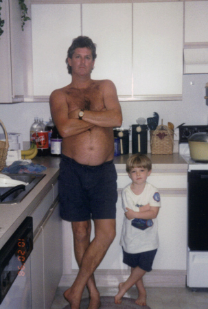 My late husband and Randall 3 years old