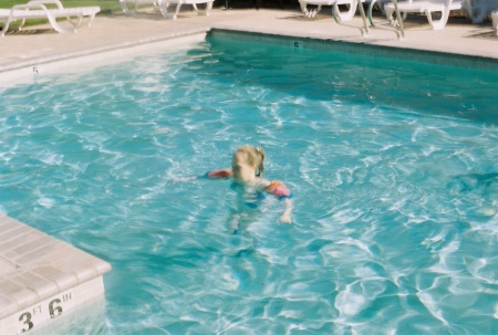 Jenny at the pool 9/6/08