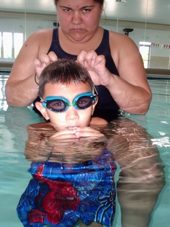 swim class for my son  Derrick