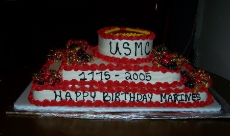 Marine Corp Ball 230th Birthday Cake
