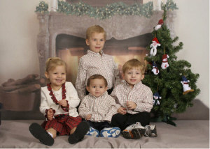 all four of my Grandkids, one new one is missing, Roy, Lola, Gabriel, & Kyle