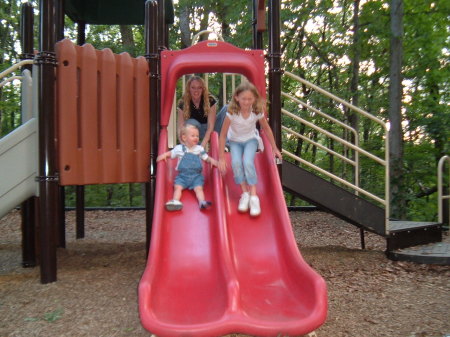 Tara,Levi and mommy playing