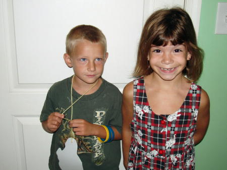 J & B 1st day of school 2005