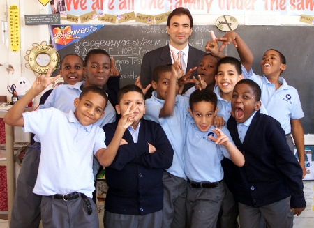 Our first 5th Grade class in 2002 of The De La Salle School in Freeport.