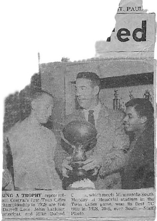 St. Paul Central High School Football Championship Trophy 1957
