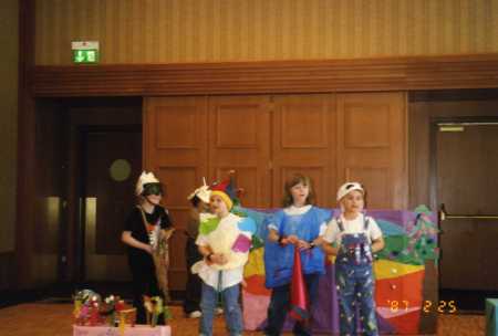 Kenneth and friends in school play