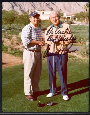 Golfing with Arnold Palmer, Nov 2002