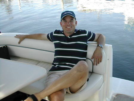 Me relaxing at the boat