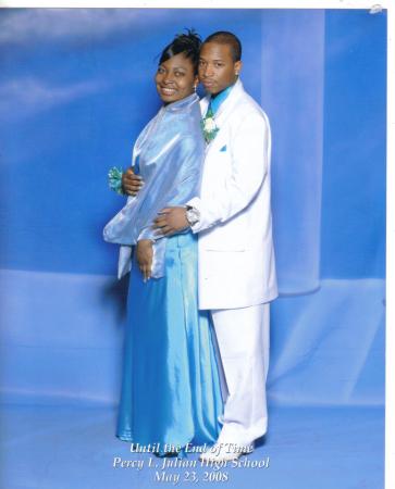 Monie and Cortez on her Senior Prom