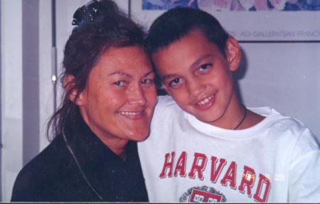 with son Max, a few years ago