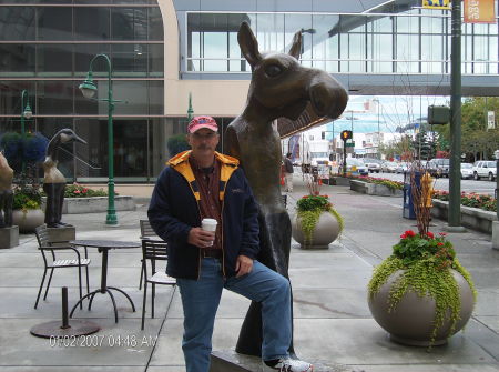 Barry outside Starbucks Anchorage