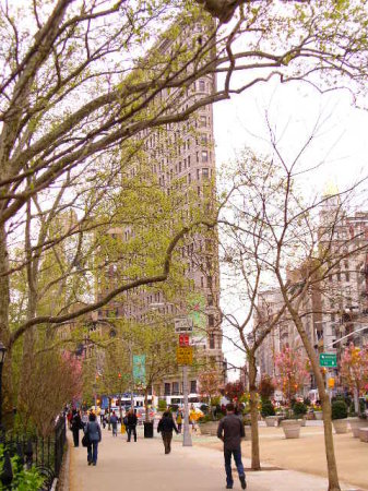 Approaching the FlatIron Bldg.