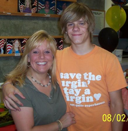 Me and my son on his 16th birthday, 2008