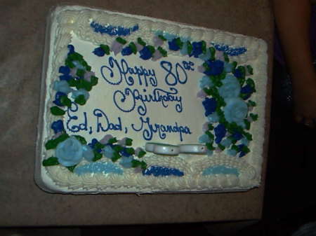 Pop's 80th Birthday Cake!