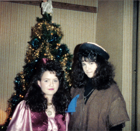 Wow! Melissa and i both had 80's hair...1989.