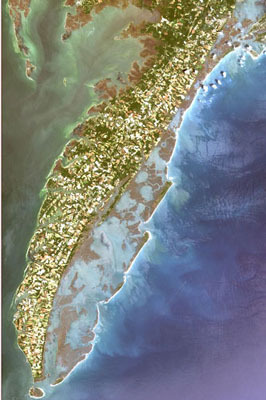 Eastern Shore Satellite Foto