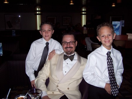 My oldest son Zach, me and my son Jakob