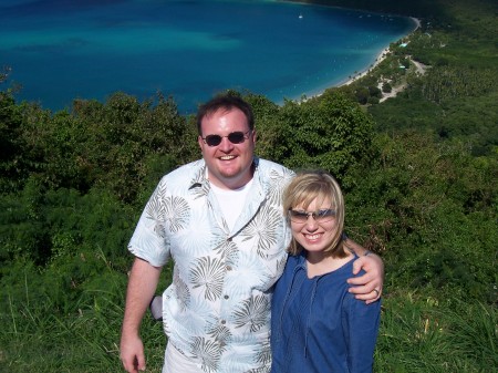 Me & Gina above Megan's Bay in St. Thomas, USVI