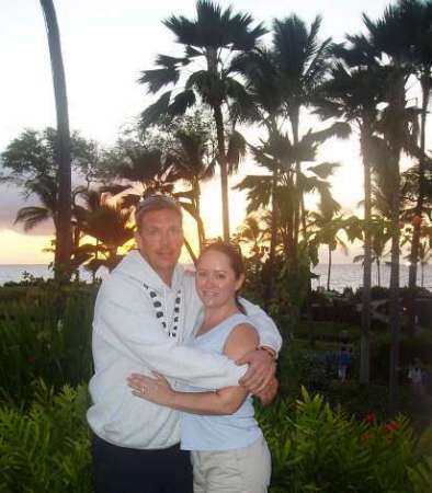I'm a lucky lady!  Me and my husband in Hawaii 2005