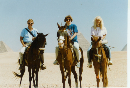 Horseback riding at Gisa Pyramids