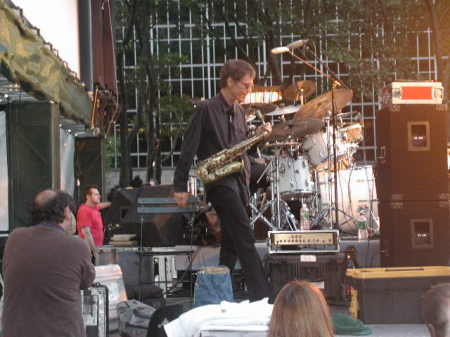 David Sanborn in new york's Bryant Park