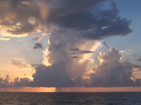 Sunset on the gulf of Mexico (Galveston)