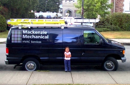 wee mackenzie and our first van