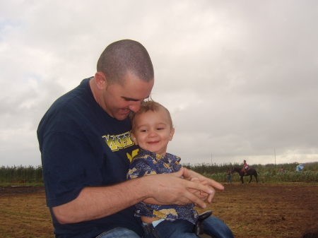 Casey and Kellen on the Pony ride.