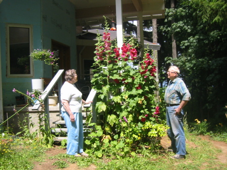 Claudette and Fred at the front to their home project