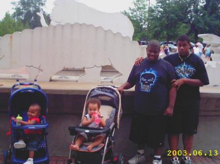 the boys at the zoo in Memphis