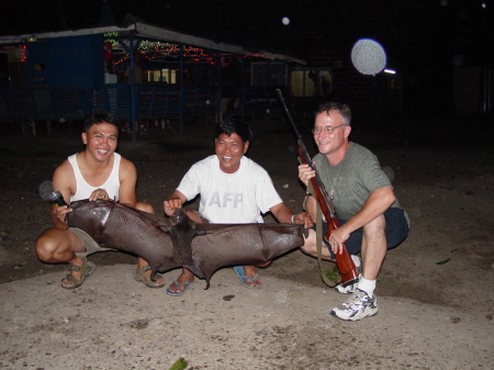 Bat hunt in the Philippines