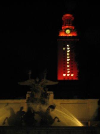 UT Tower - Hook 'Em Horns