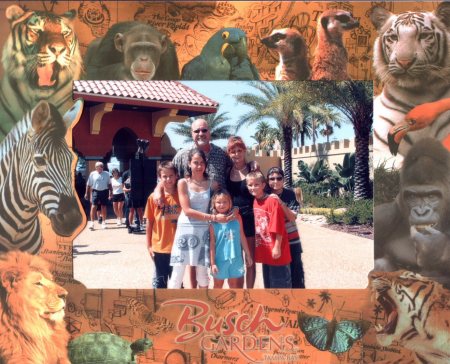 My family at Busch Gardens 2004