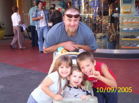 Me and my kids at Universal City Walk