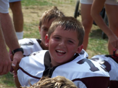 My oldest son, Mark when he played football fo