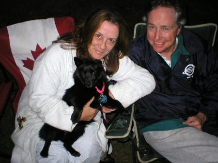 Lynda, Allen and Miss D the Schipperke