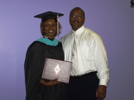 Me and Hubby--Graduation--Masters Degree