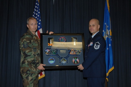 MSGT FALLEN - PRESENTING ENLISTED GIFT