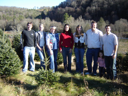 Our family at the Christmas Tree Farm