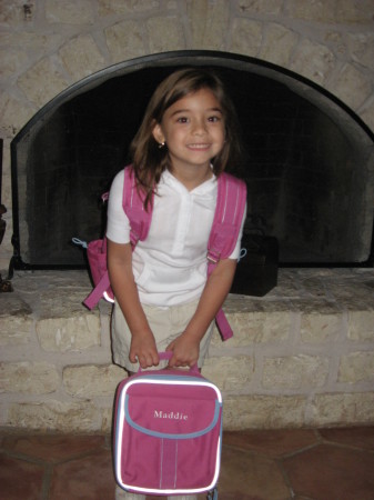 Maddie's first day of kindergarten 2008!