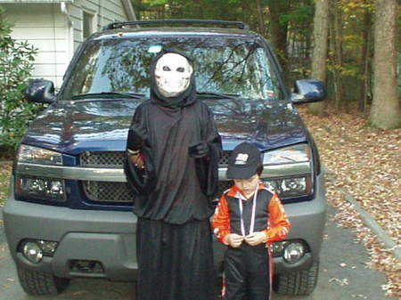 My boys and my truck on Holloween